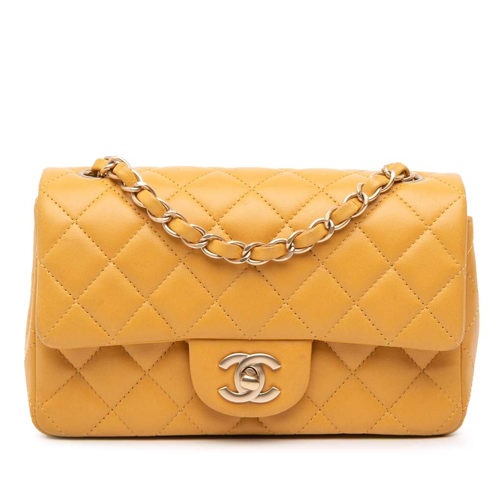 Chanel Mini Rectangular Classic Lambskin Single Flap
