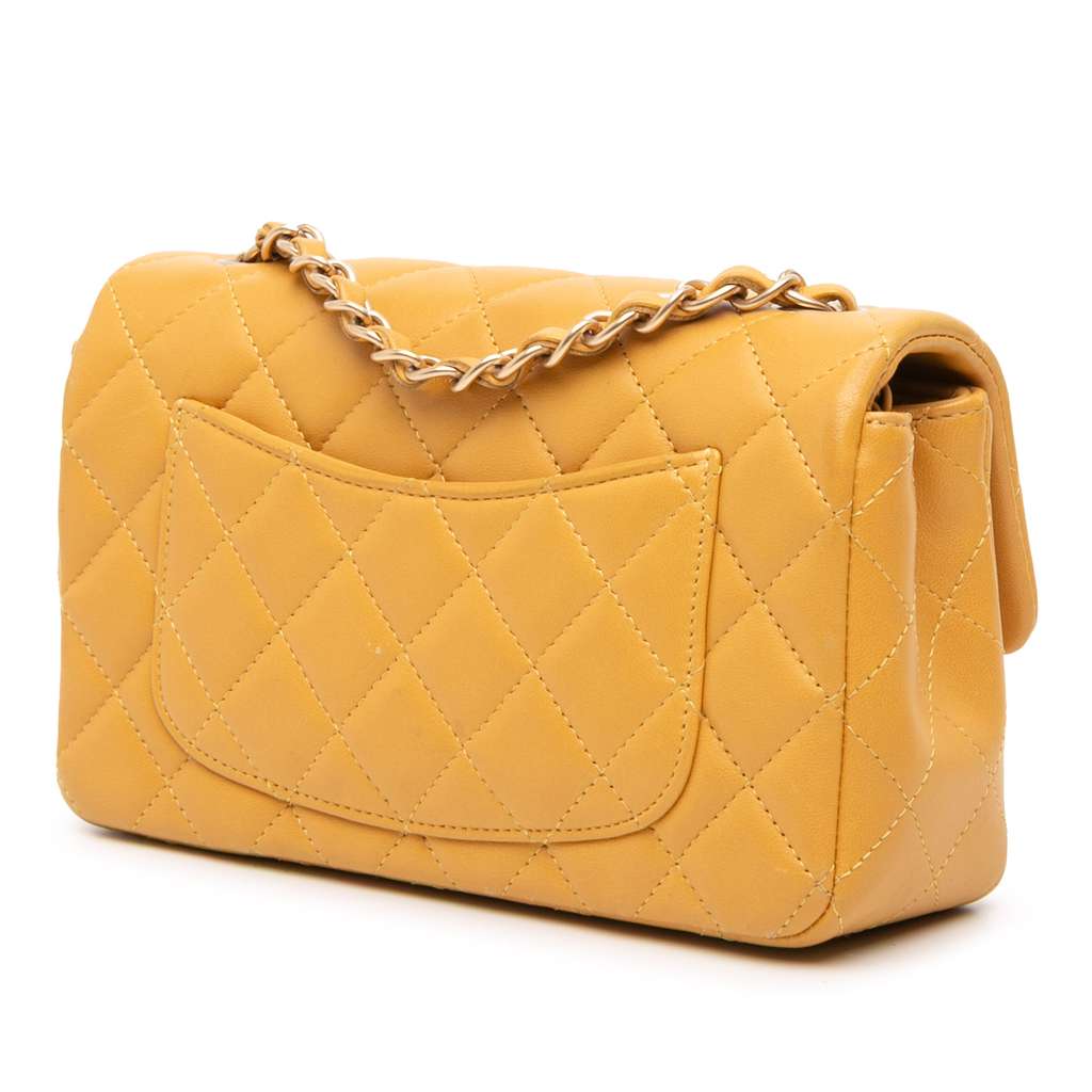 Chanel Mini Rectangular Classic Lambskin Single Flap - 2