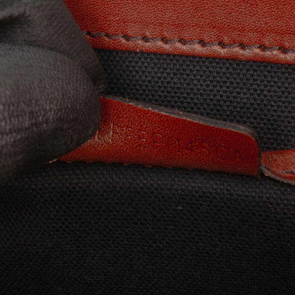 Burberry Leather and House Check Canvas Bridle Abbott Crossbody - 5