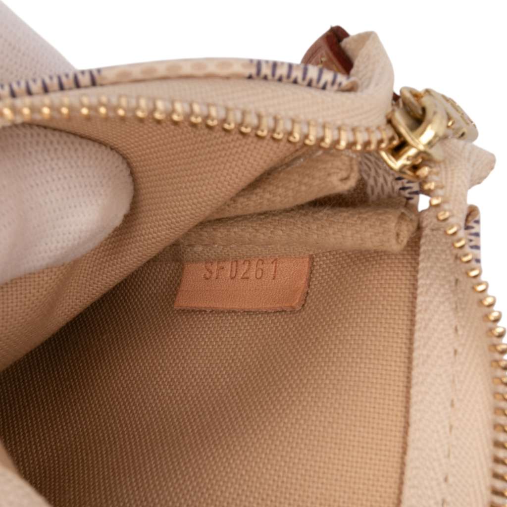 Louis Vuitton Damier Azur Mini Pochette Accessoires - Side view