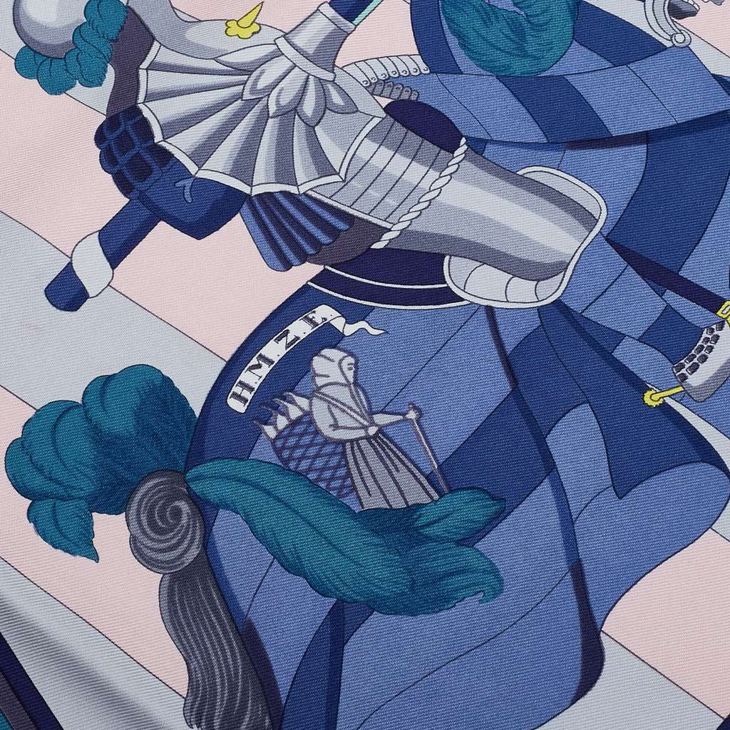 Hermès Chocs En Plumes Silk Scarf - Side view