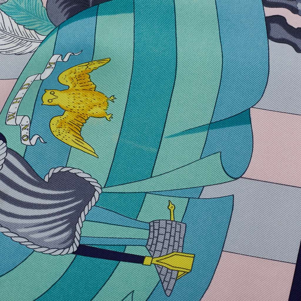 Hermès Chocs En Plumes Silk Scarf - Detail 1