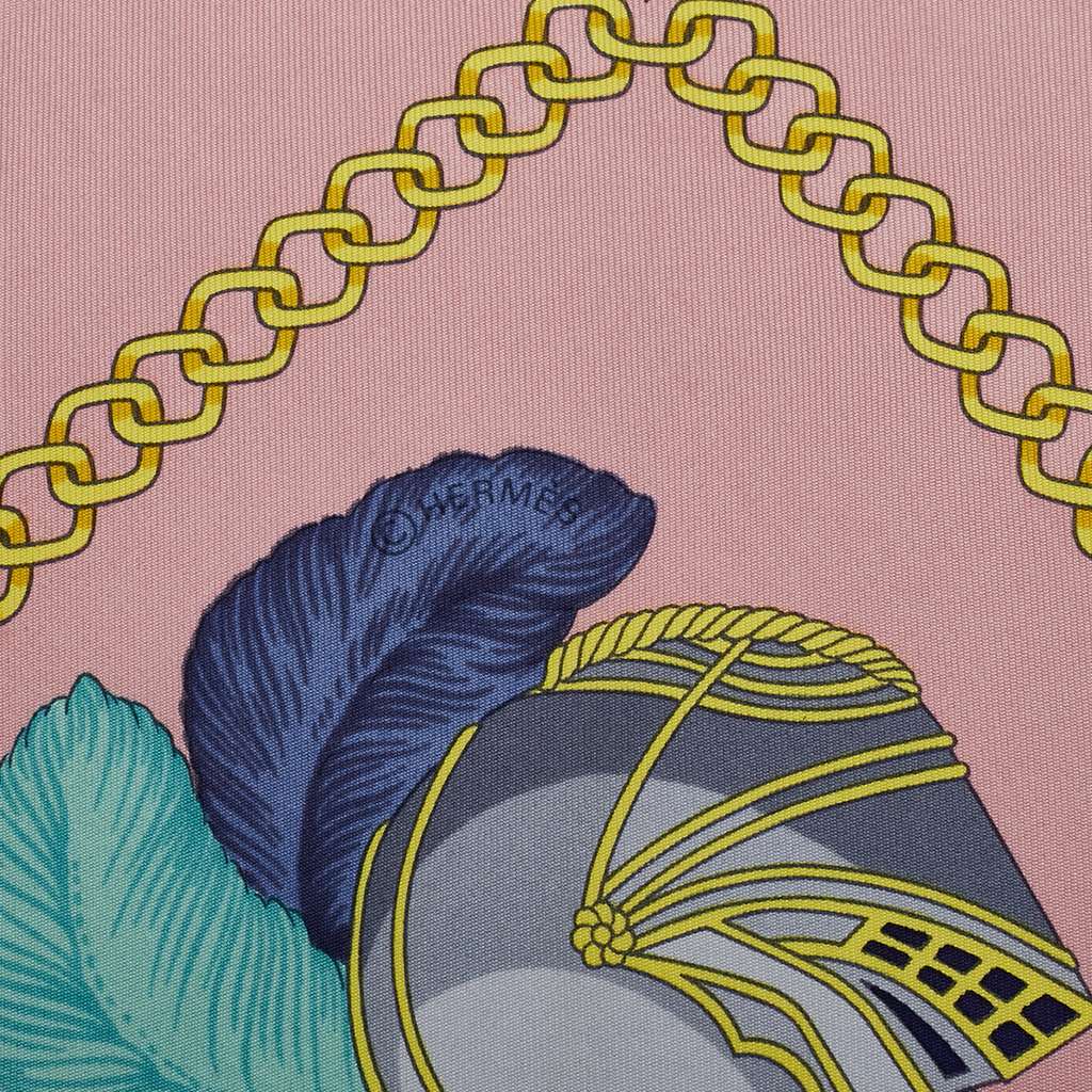 Hermès Chocs En Plumes Silk Scarf - Detail 2