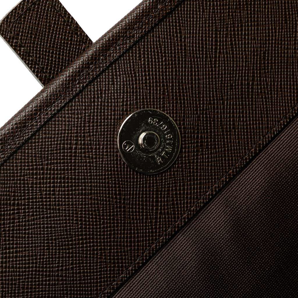 Burberry House Check Canvas Flap Shoulder Bag - Detail 1