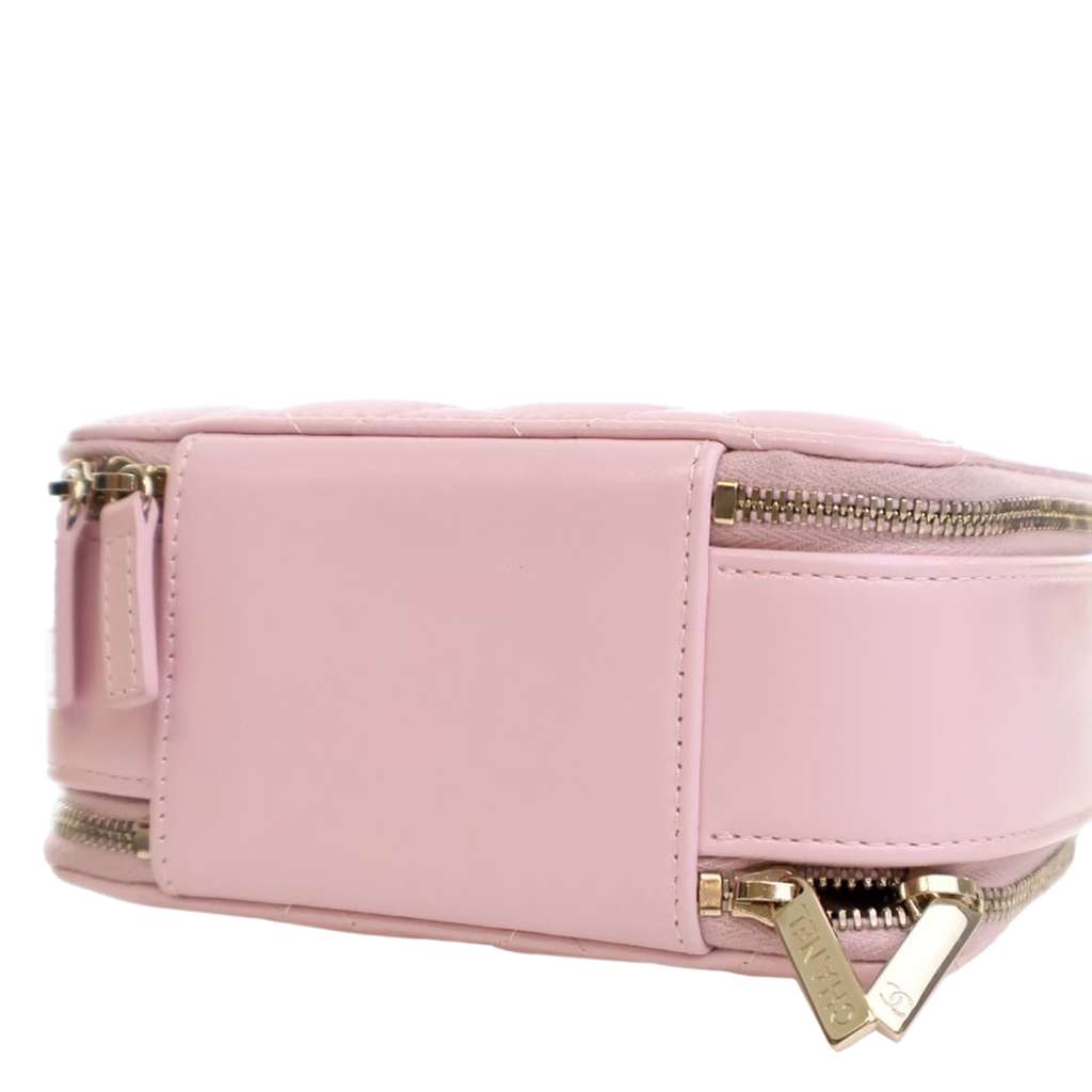 Chanel Mini CC Glazed Calfskin Double Zip Top Handle Vanity Case - Image 13