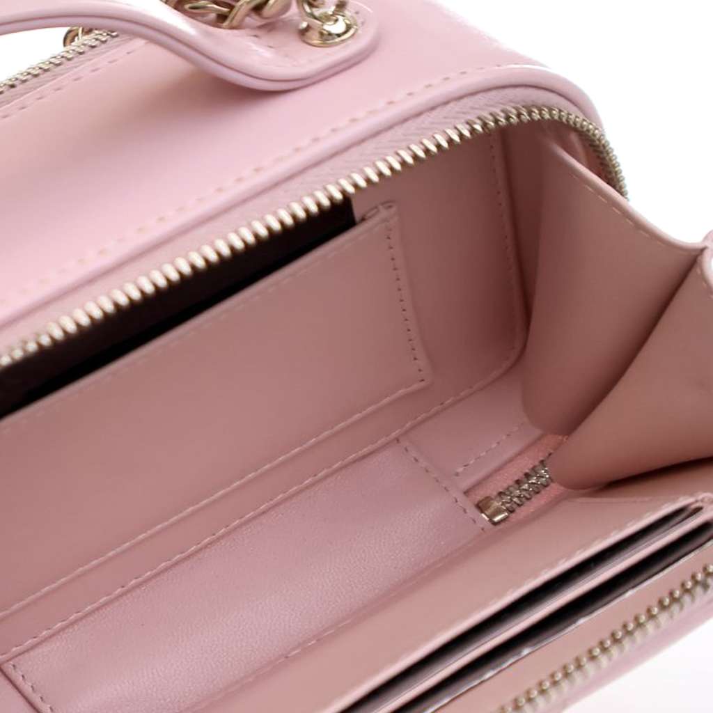 Chanel Mini CC Glazed Calfskin Double Zip Top Handle Vanity Case - 4