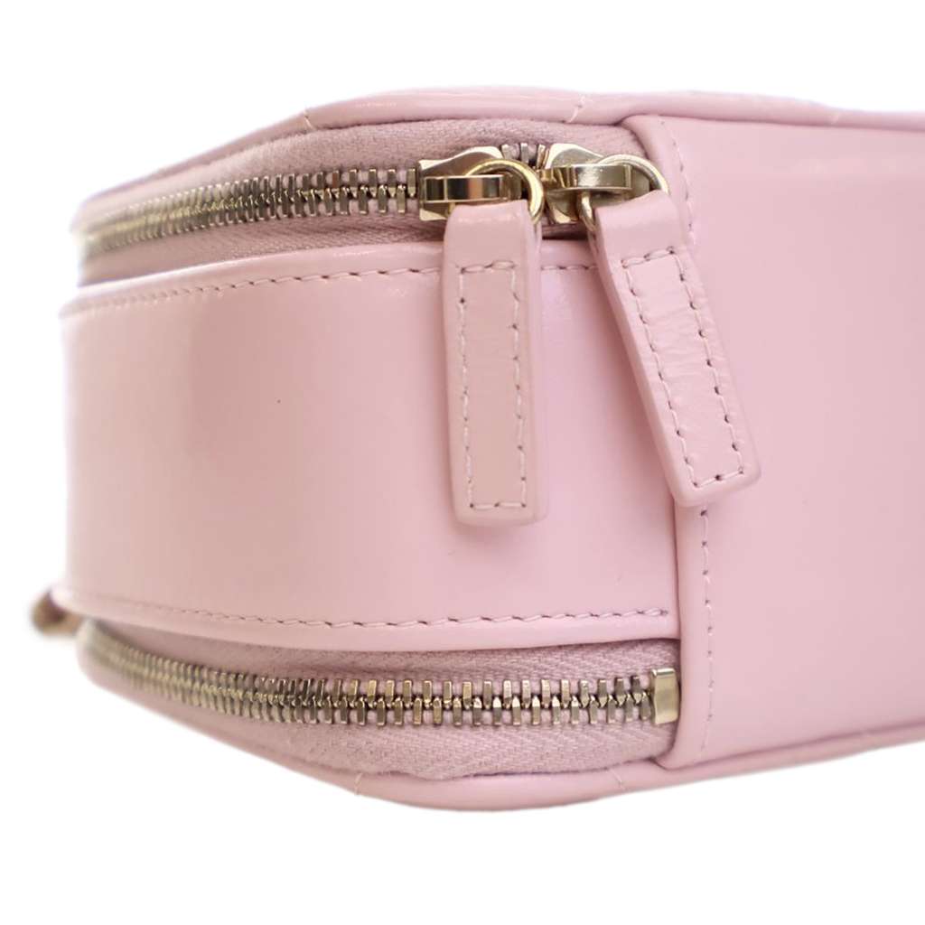 Chanel Mini CC Glazed Calfskin Double Zip Top Handle Vanity Case - Image 11