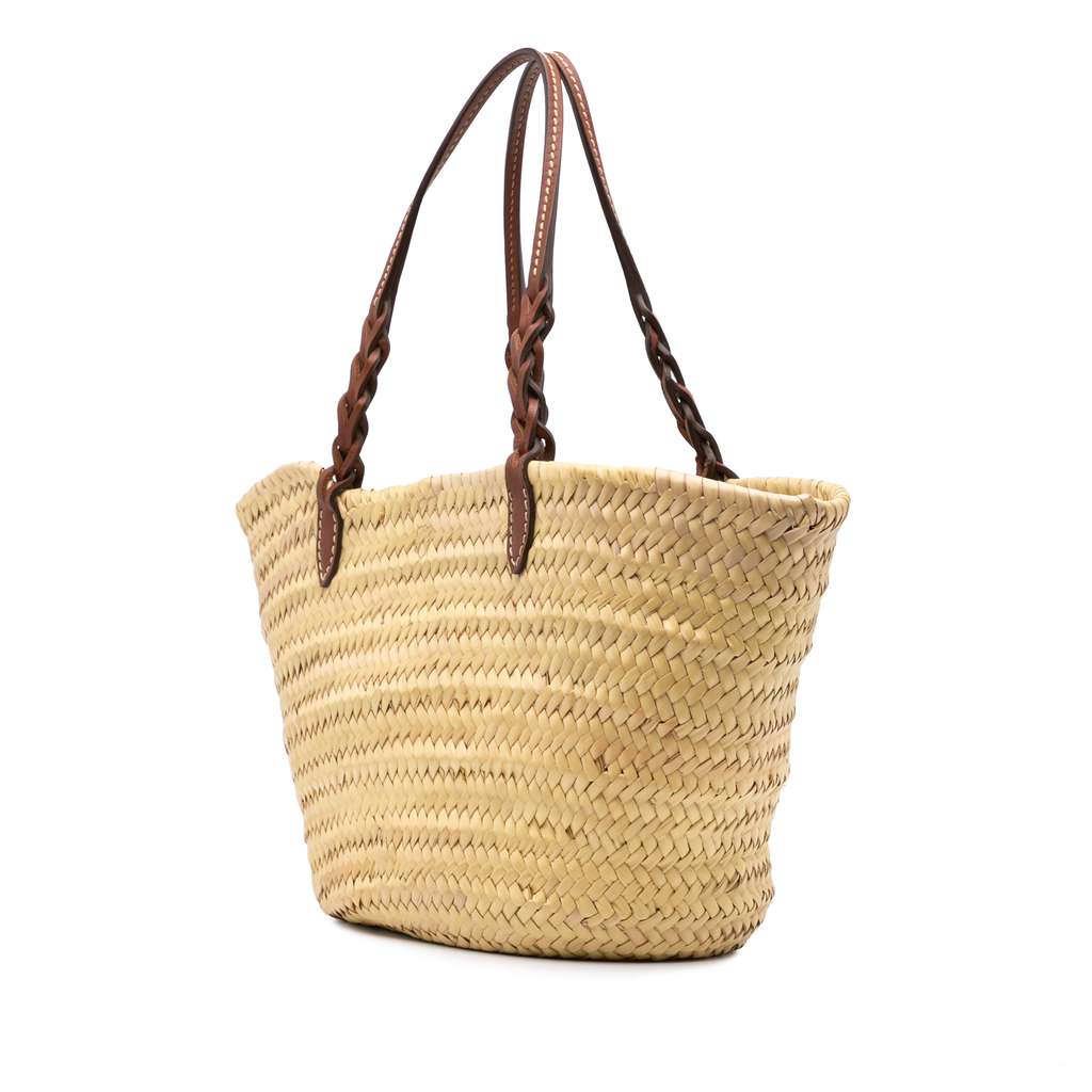 Prada Large Palmitto Vitello Basket Tote - Back view