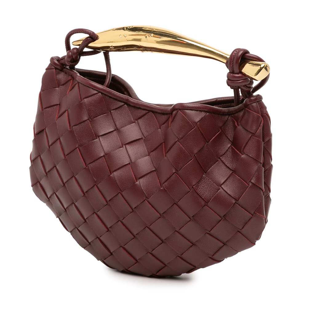 Bottega Veneta Baby Lambskin Intrecciato Sardine - Back view