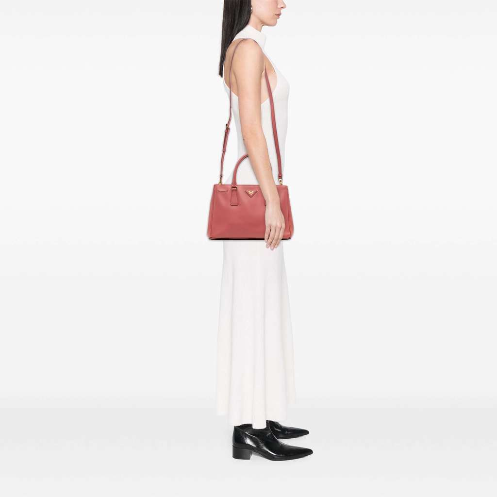 Prada Small Saffiano Lux Galleria Double Zip Satchel - Image 14