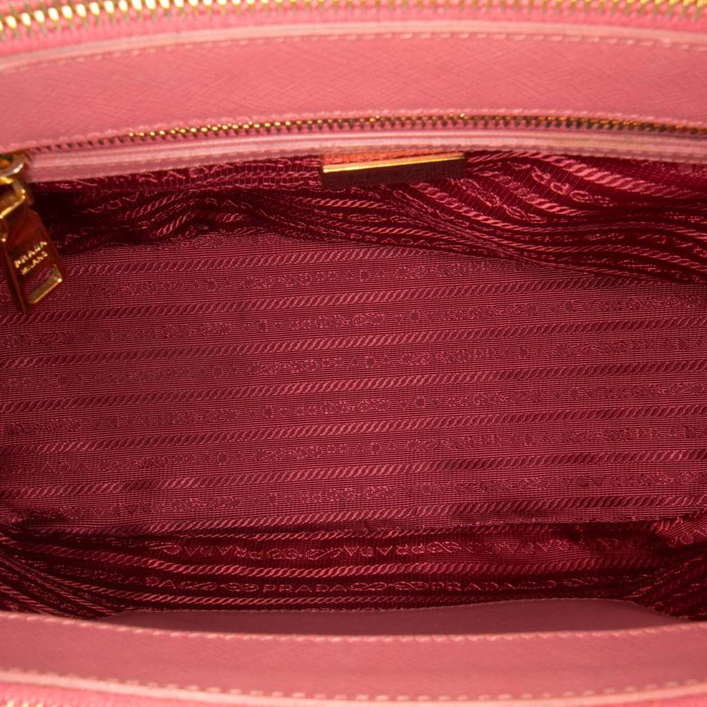 Prada Small Saffiano Lux Galleria Double Zip Satchel - 4