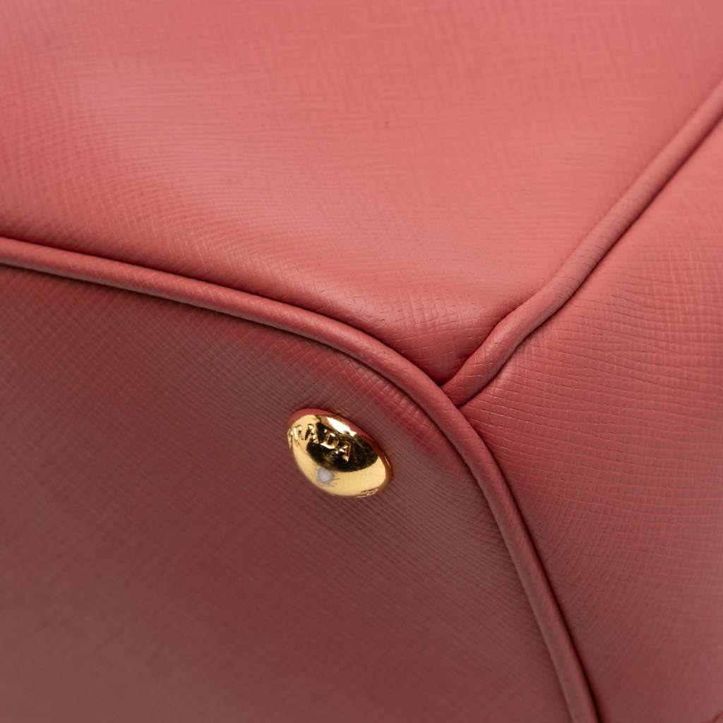 Prada Small Saffiano Lux Galleria Double Zip Satchel - Detail 2