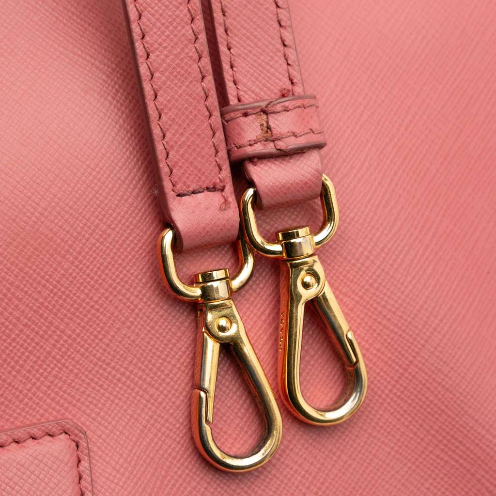 Prada Small Saffiano Lux Galleria Double Zip Satchel - Image 10