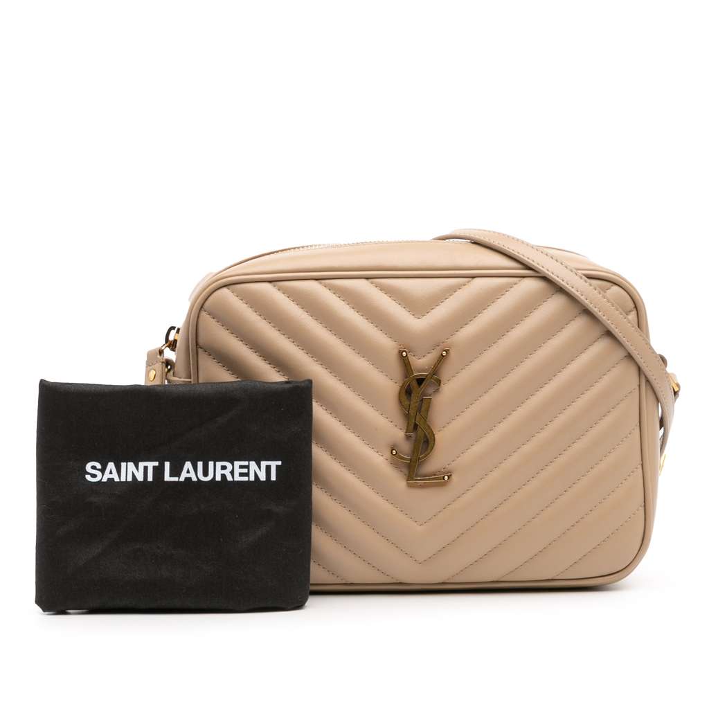 Saint Laurent Matelasse Leather Monogram Lou Camera Bag - Image 14