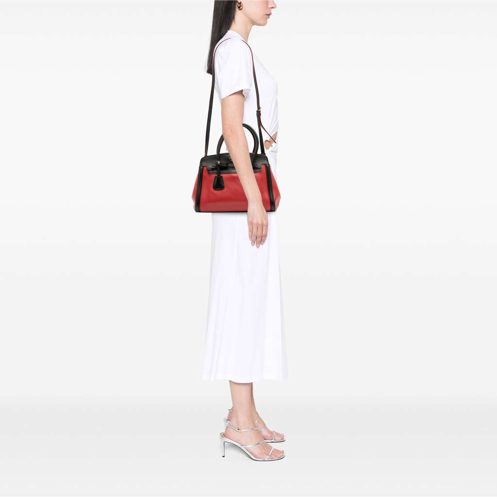 Prada Bicolor Saffiano and City Calf Tote - Image 12