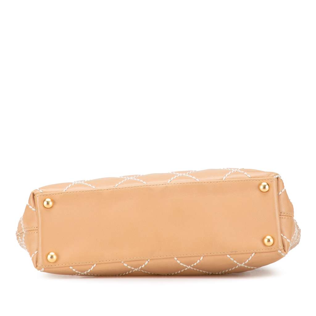 Chanel Small CC Calfskin Wild Stitch Tote - Image 6