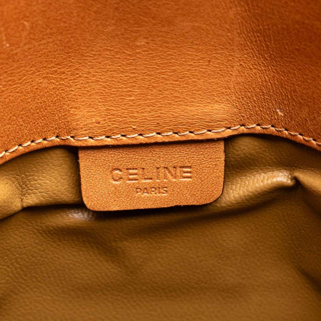 Celine Macadam Coated Canvas Clutch - Side view