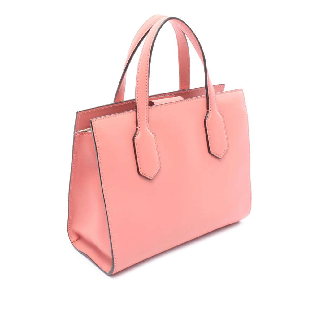 Gucci Leather GG Ribbon Satchel - 2