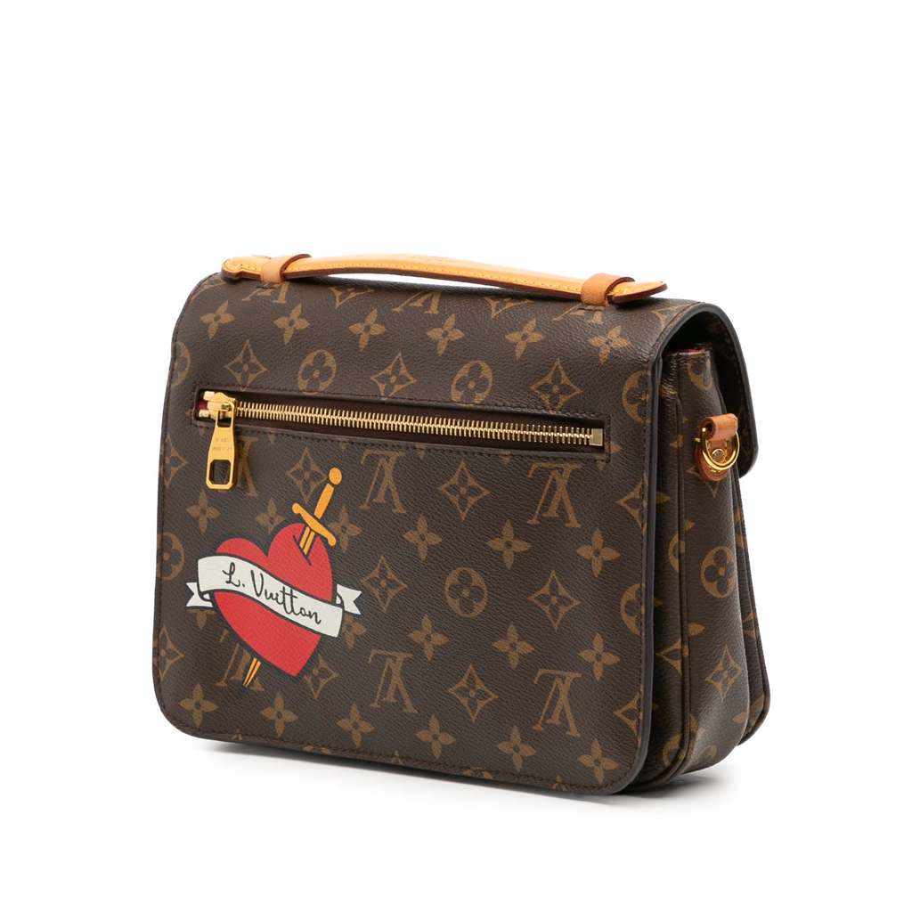 Louis Vuitton Monogram Patches Pochette Metis - Back view