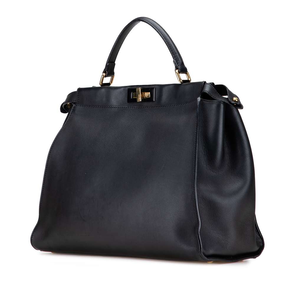 Fendi Large Goatskin Peekaboo Iconic Satchel - 2