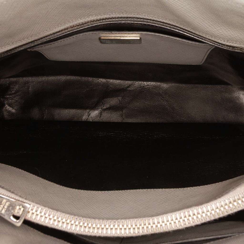 Prada Saffiano Cuir Turnlock Twin Satchel - 4