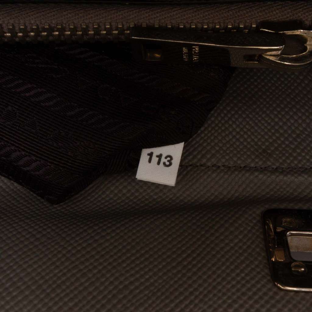 Prada Saffiano Cuir Turnlock Twin Satchel - Detail 1