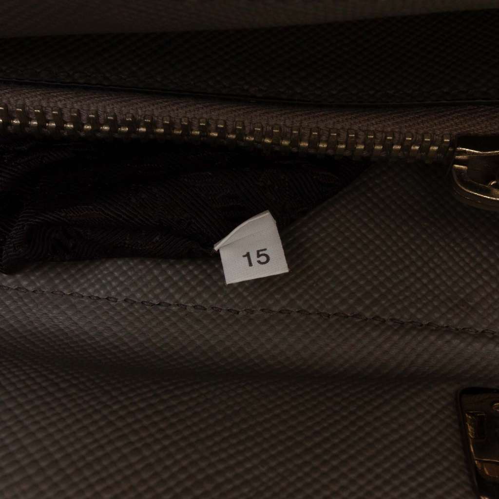 Prada Saffiano Cuir Turnlock Twin Satchel - Detail 2