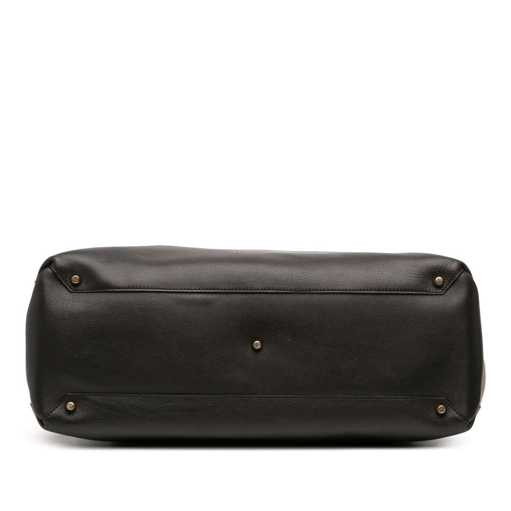 Burberry Large Leather and House Check Banner Satchel - 3