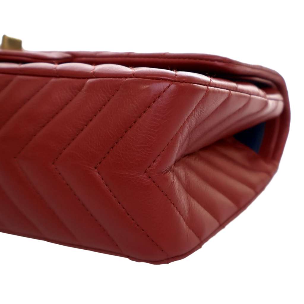 Chanel Reissue 2.55 Chevron Aged Calfskin Double Flap 225 - Image 12