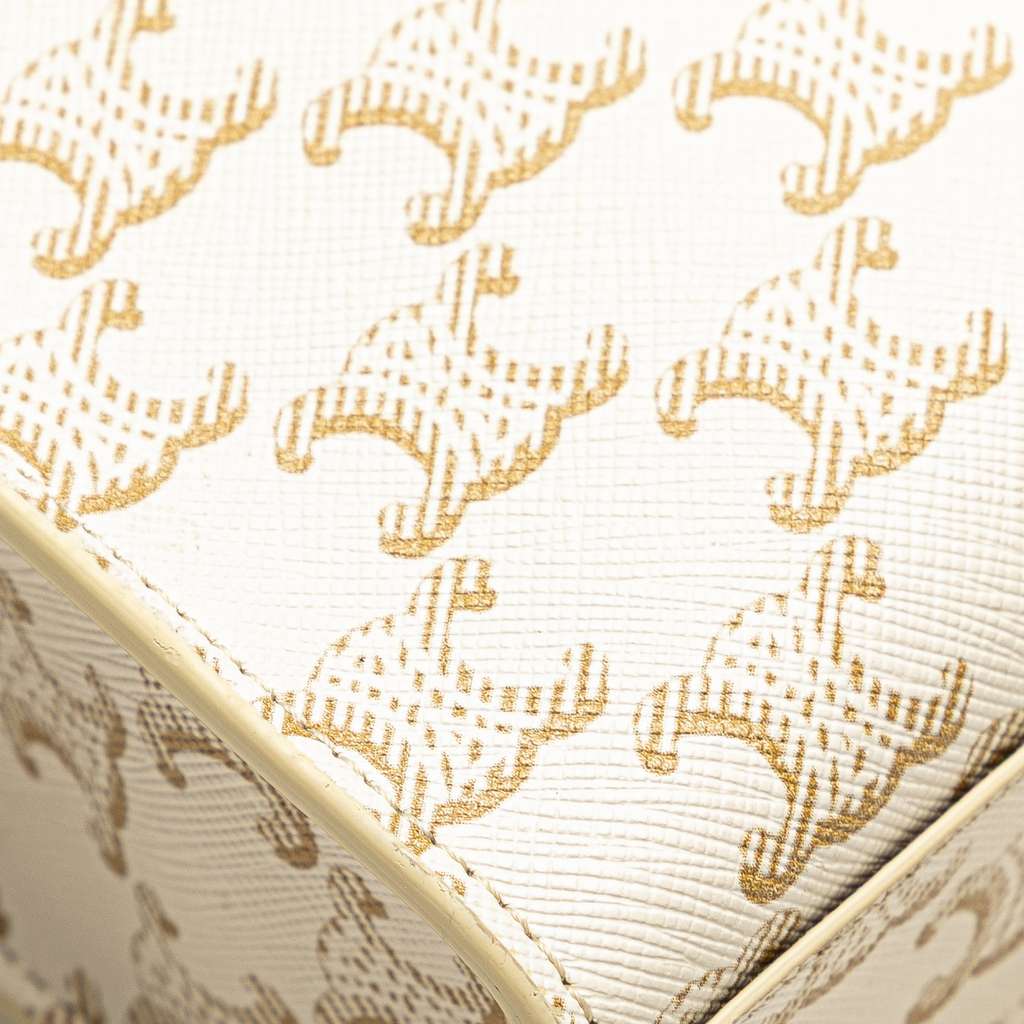 Celine Mini Triomphe Coated Canvas Vertical Cabas Satchel - Detail 2