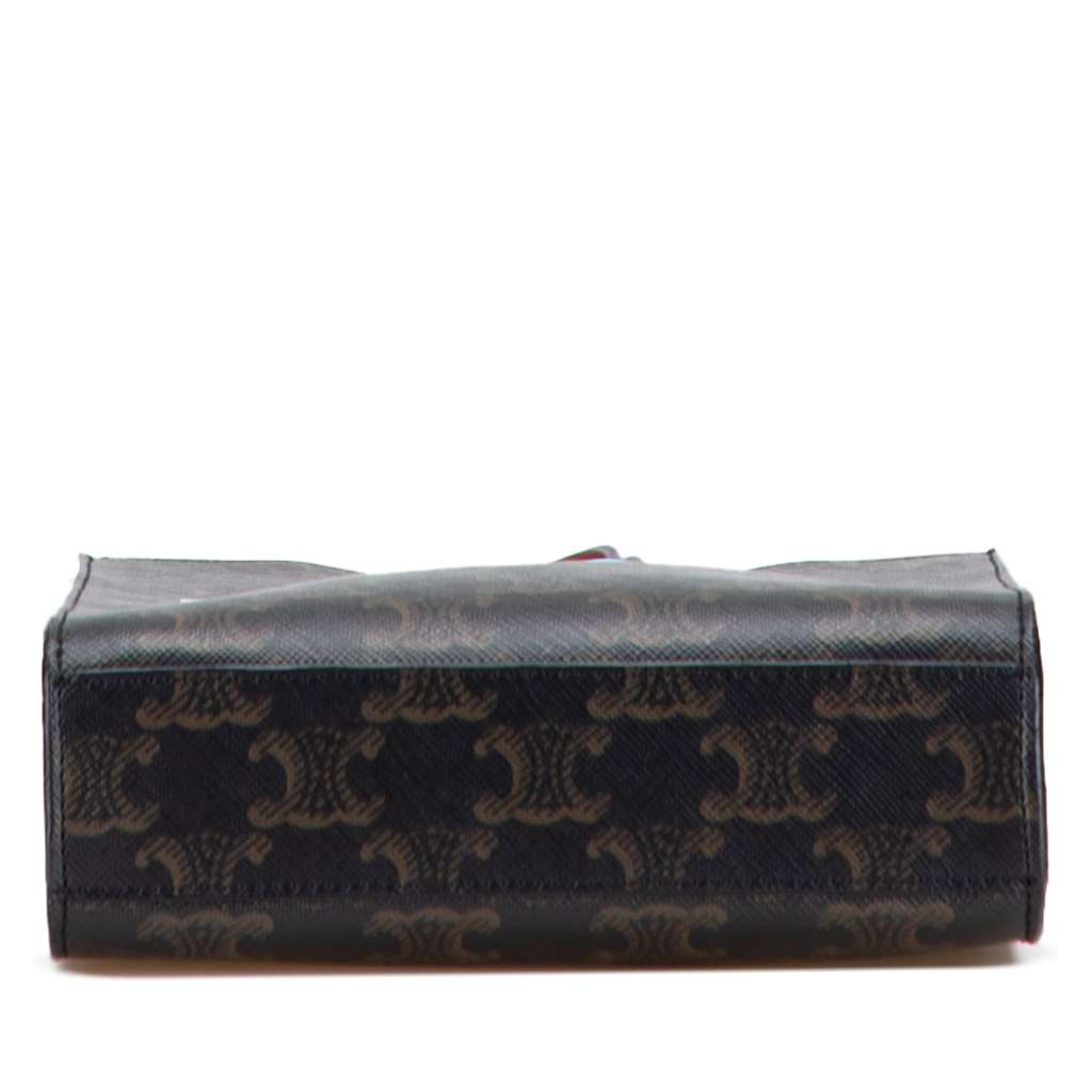 Celine Mini Triomphe Coated Canvas Vertical Cabas Satchel - Image 6