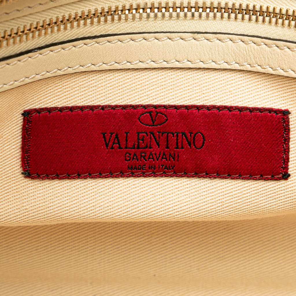 Valentino Mini Leather Rockstud Double Handle Tote - Side view