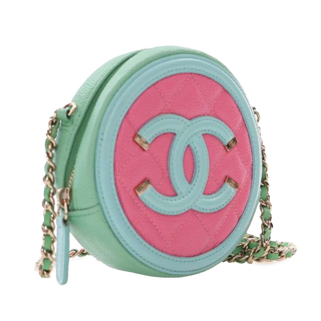 Chanel Tricolor Caviar CC Filigree Round Crossbody - 2