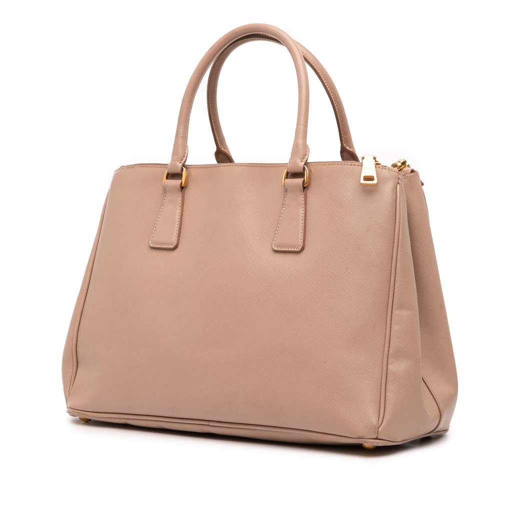 Prada Medium Saffiano Lux Galleria Double Zip Tote - Back view
