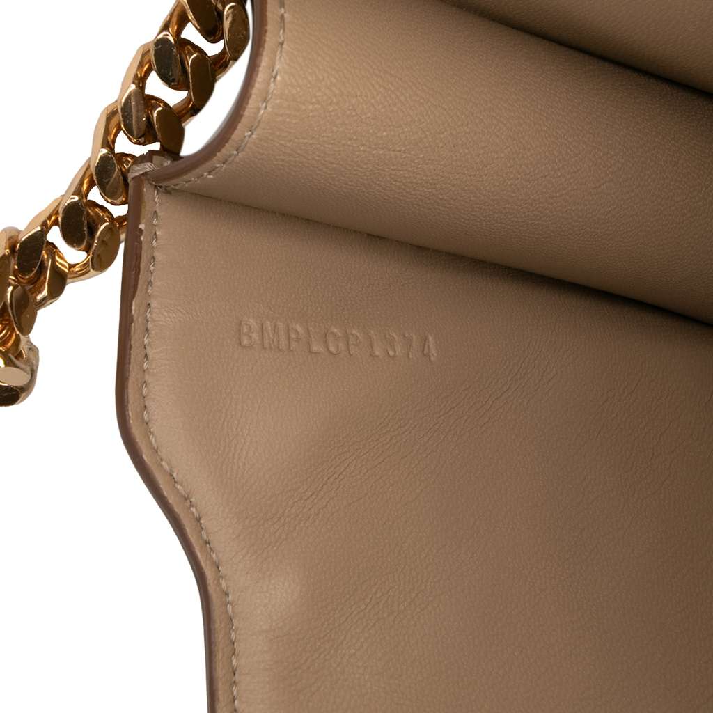 Burberry Medium TB Monogram Embossed Calfskin Chain Crossbody - Detail 1