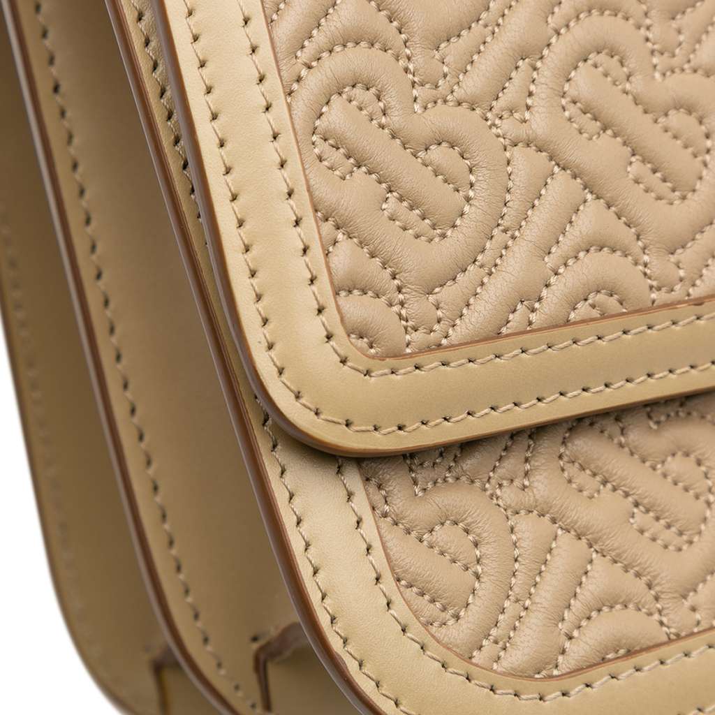 Burberry Medium TB Monogram Embossed Calfskin Chain Crossbody - Image 10