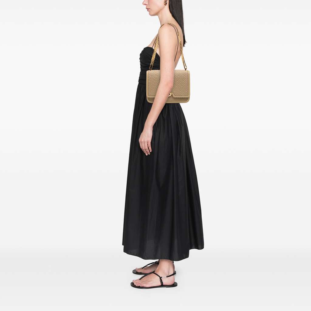 Burberry Medium TB Monogram Embossed Calfskin Chain Crossbody - Image 12