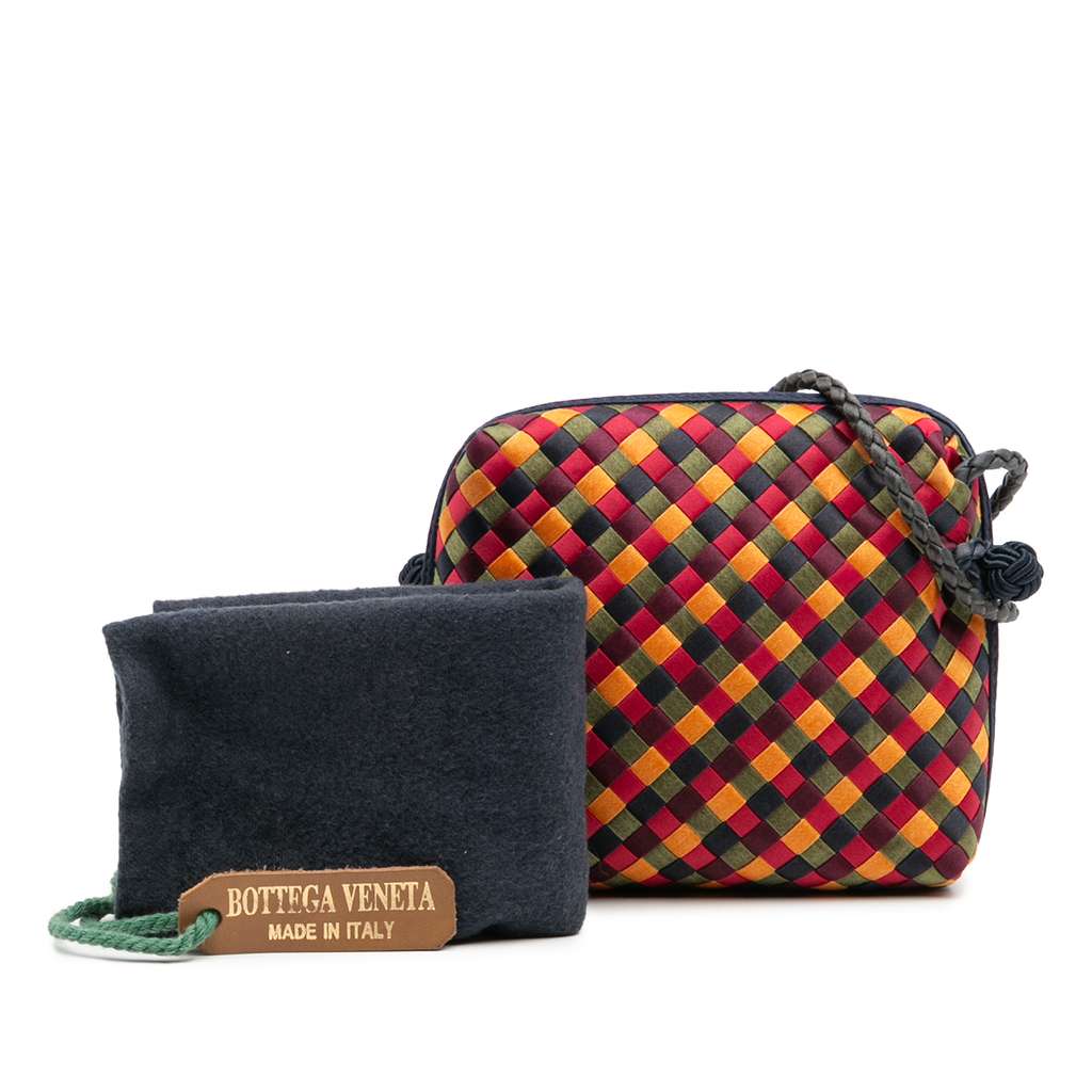 Bottega Veneta Mini Satin Intrecciato Multicolor Nodini Crossbody - Image 14