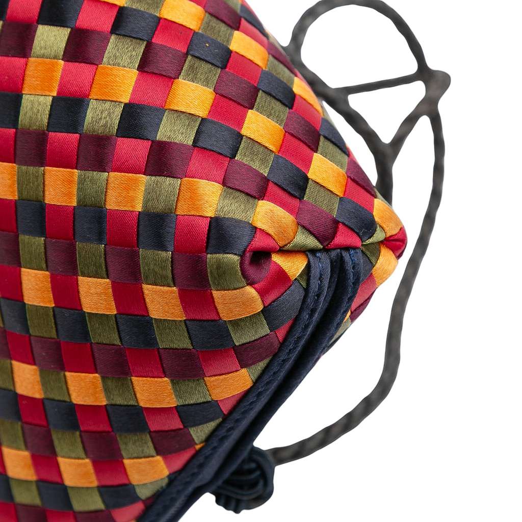 Bottega Veneta Mini Satin Intrecciato Multicolor Nodini Crossbody - Image 10