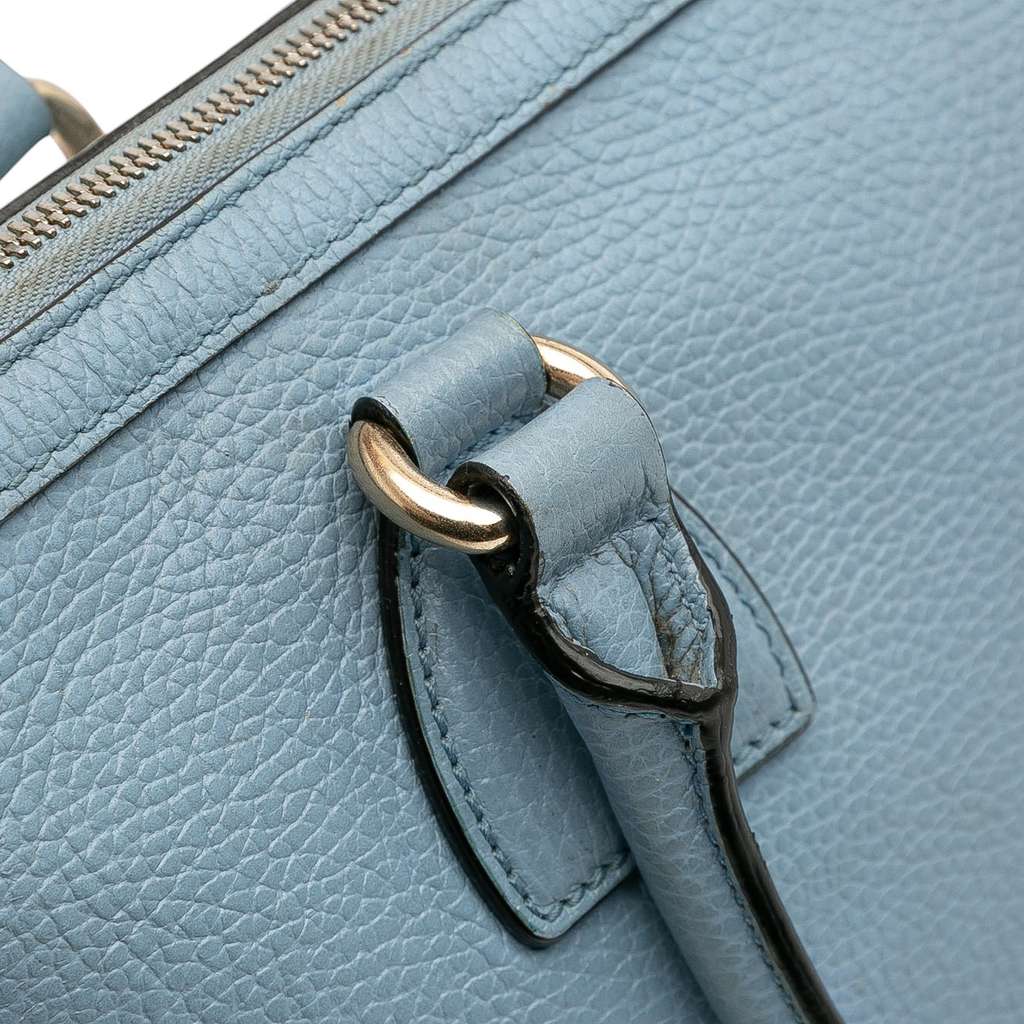 Gucci Leather Interlocking G Charmy Satchel - Image 10