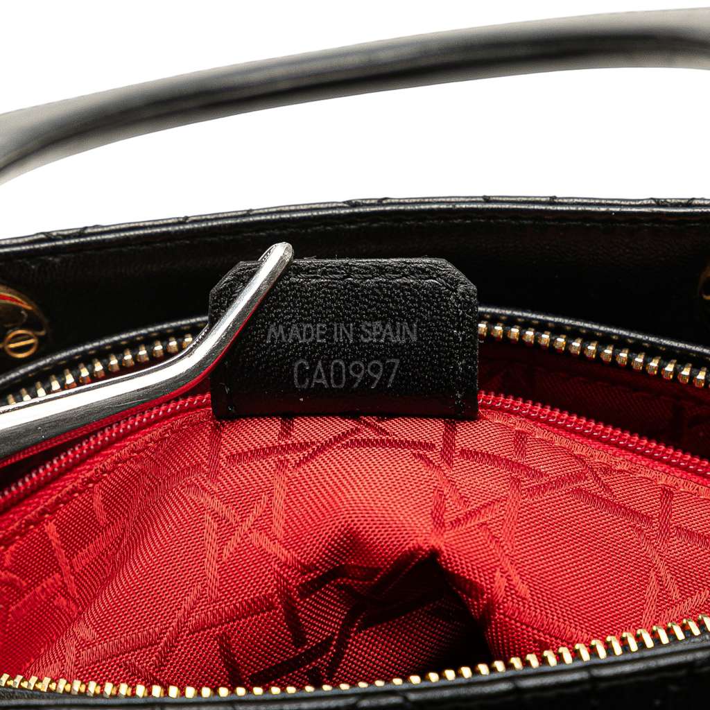 Dior Medium Lambskin Cannage Lady Dior - 4