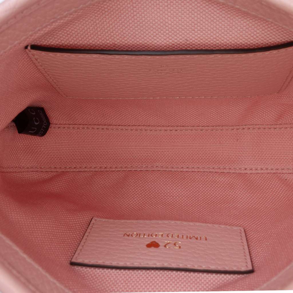 Gucci Limited Edition Mini GG Denim Embroidered Floral Jackie 1961 Crossbody - 4