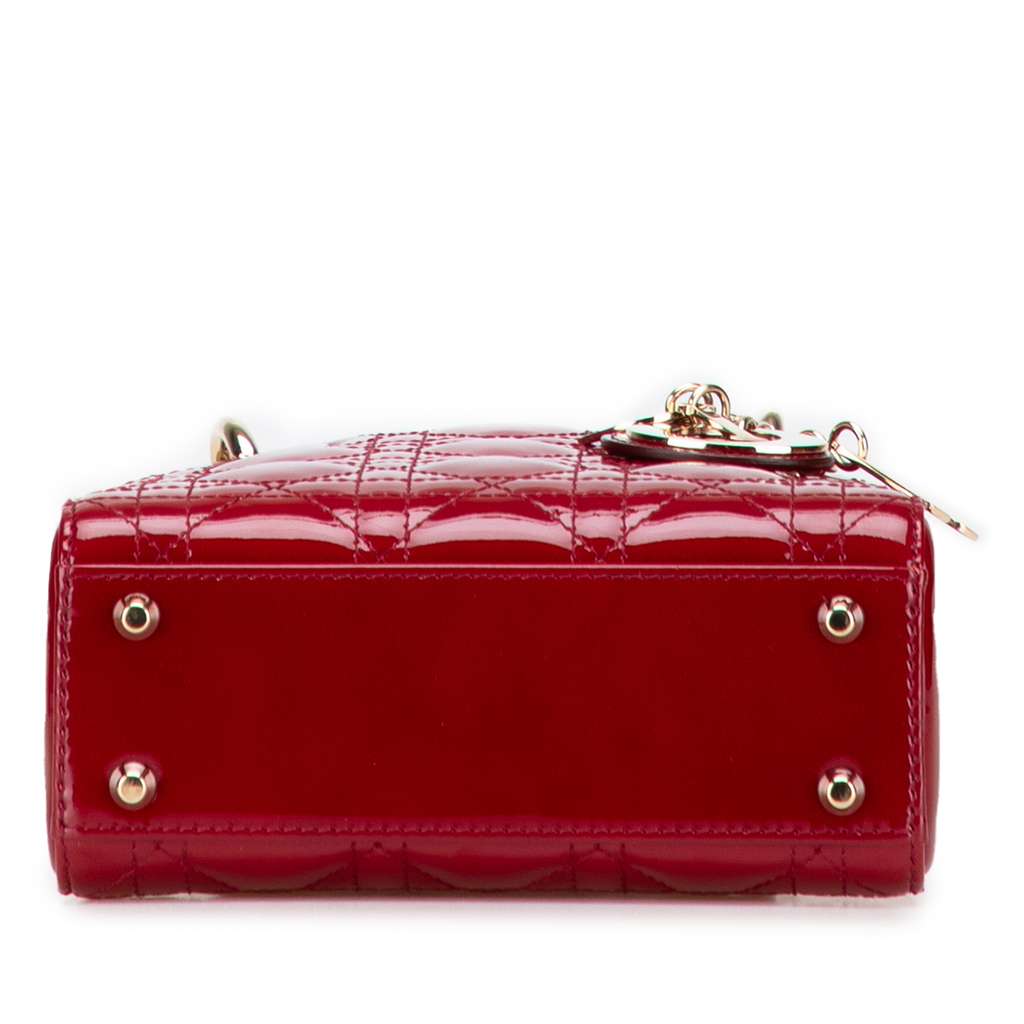 Dior Mini Patent Cannage Lady Dior - 3