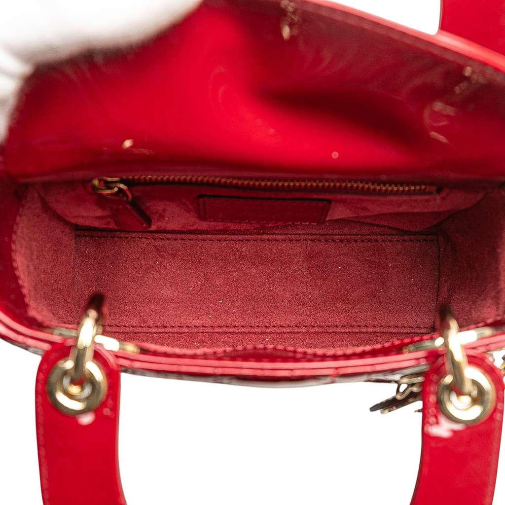 Dior Mini Patent Cannage Lady Dior - 4
