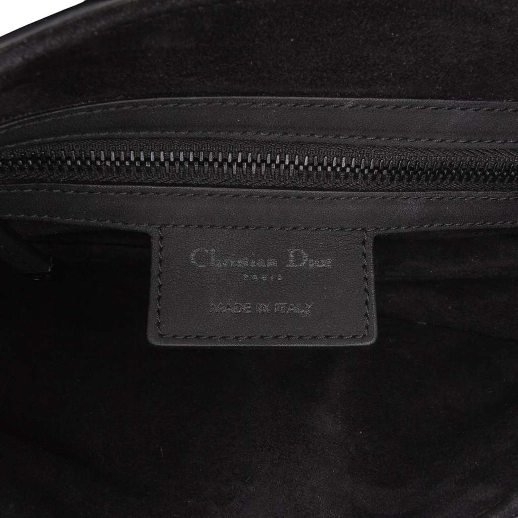 Dior Ultra Matte Calfskin Saddle Bag - Side view
