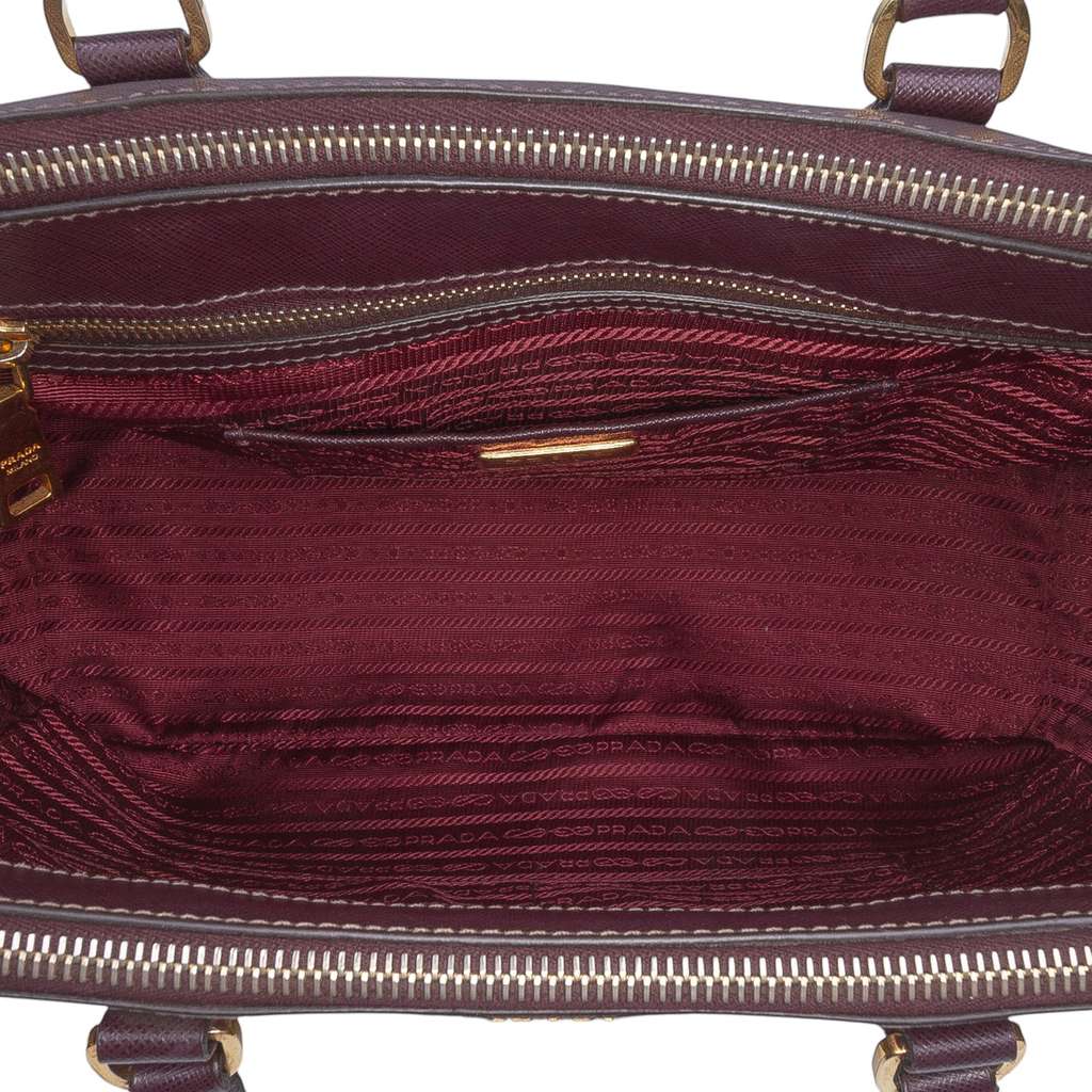 Prada Large Saffiano Lux Galleria Double Zip Tote - 4