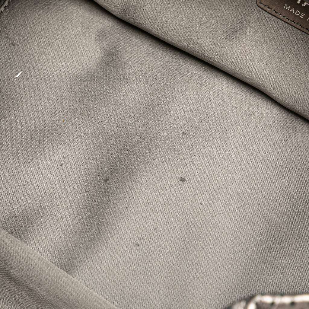 Chanel Metallic Perforated Calfskin Drill Accordion Flap - Image 10