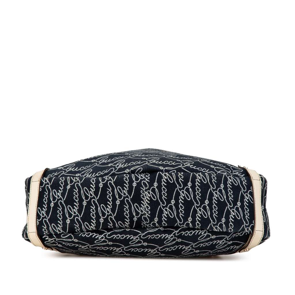 Gucci 85th Anniversary Canvas Logo Abbey D Ring Tote - 3