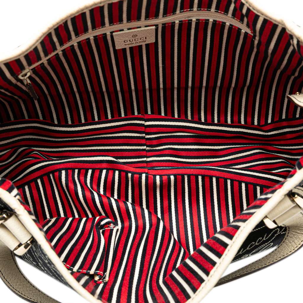 Gucci 85th Anniversary Canvas Logo Abbey D Ring Tote - 4