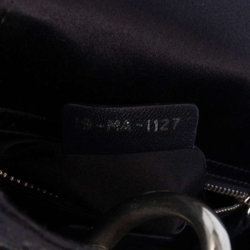 Dior Mini Satin Cannage Strass Crystal Embellished Lady Dior - Side view